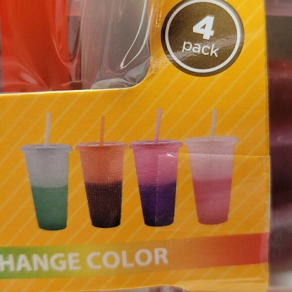 Way to Celebrate Harvest Fall Color Changing Tumbler Cups Reusable 4-Pack 25 Oz - Picture 7 of 12